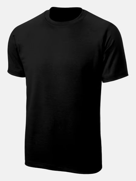 Men's Classic Black Crew Neck T-Shirt